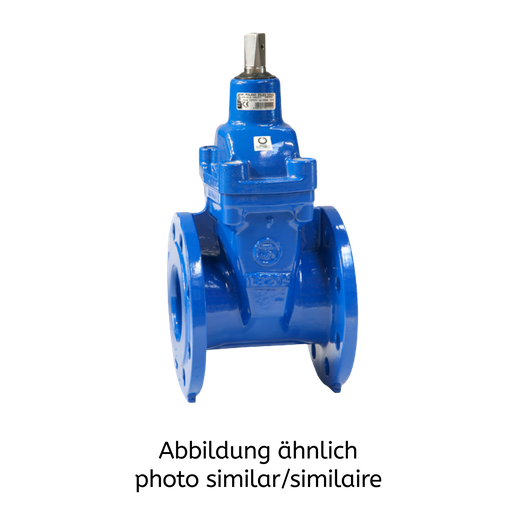 Absperrschieber DN80 PN10 GG-25 DIN 3352/F4-2C Flansch gebohrt nach PN10/PN16 nach DIN EN 1092-1/2