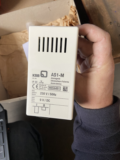 Alarmschaltgerät AS1-M,komplett mit Schwimmersensor M1