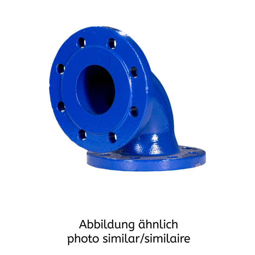 Anschlusskrümmer mit Flansch DN 65/65  PN 10-16  GG-25