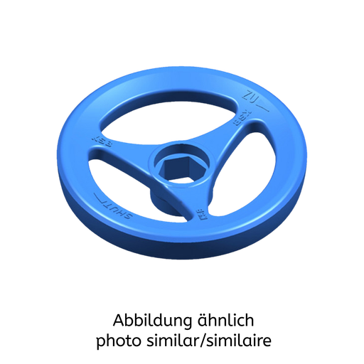 Ersatz-Handrad DIA 160 x SW 30, Aluminium