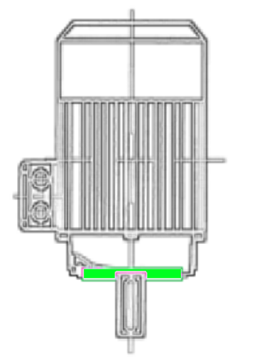 Motor 0,75 kW, 4-polig, 080M, V18, 50Hz, 355V, IE4 SuPremE
