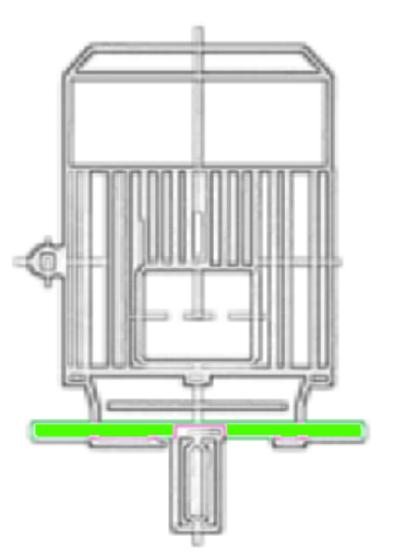 Motor 5,5 kW, 4-polig, 132S, V15, 50Hz, 400V, IE5