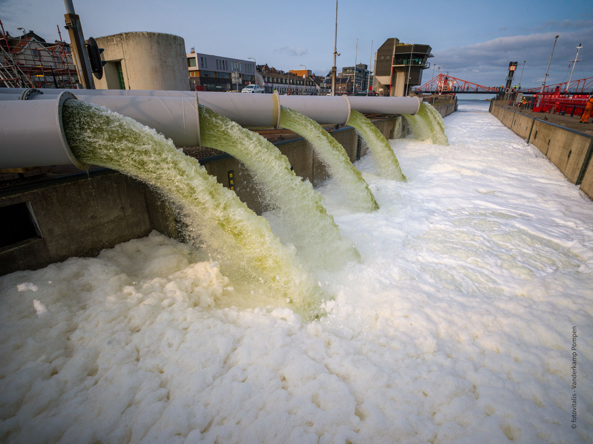 Notpumpstation mit Rohrschachtpumpen